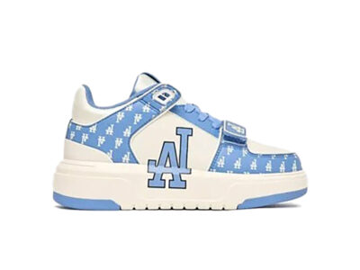 Giày MLB Chunky Liner Mid Classic Monogram LA Blue Like Auth