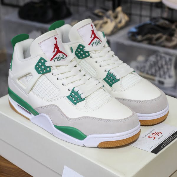 Giày Nike Air Jordan 4 Retro ‘Pine Green’
