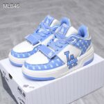 Giày MLB Chunky Liner Mid Classic Monogram LA Blue Like Auth
