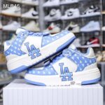 Giày MLB Chunky Liner Mid Classic Monogram LA Blue Like Auth