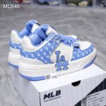 Giày MLB Chunky Liner Mid Classic Monogram LA Blue Like Auth