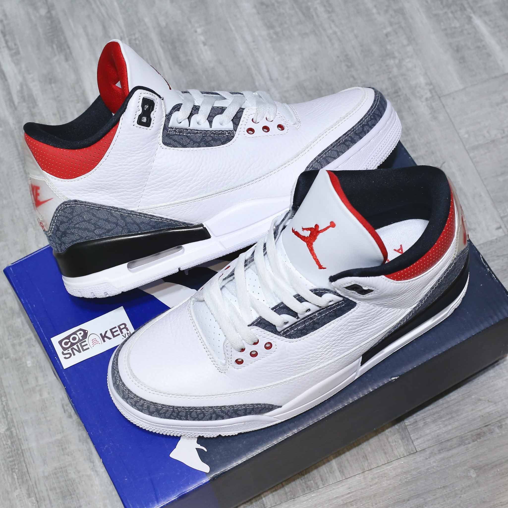 Giày Nike air Jordan 3 Retro Fire Red 2022