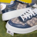 Giày Gucci GG Sneaker Black Blue Leather Supreme Canvas