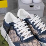 Giày Gucci GG Sneaker Black Blue Leather Supreme Canvas