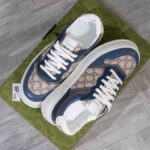 Giày Gucci GG Sneaker Black Blue Leather Supreme Canvas