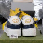 Gucci GG Sneaker Black Blue Leather Supreme Canvas