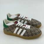 Giày Adidas x Gucci Gazelle Beige GG Monogram
