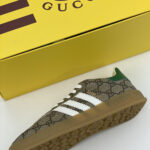 Giày Adidas x Gucci Gazelle Beige GG Monogram