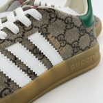 Giày Adidas x Gucci Gazelle Beige GG Monogram