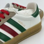 Giày Adidas x Gucci men's Gazelle Sneaker in White Leather