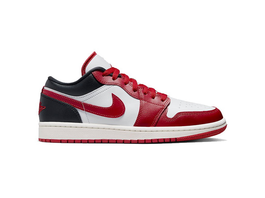 Giày Nike Air Jordan 1 Low White Gym Red Black
