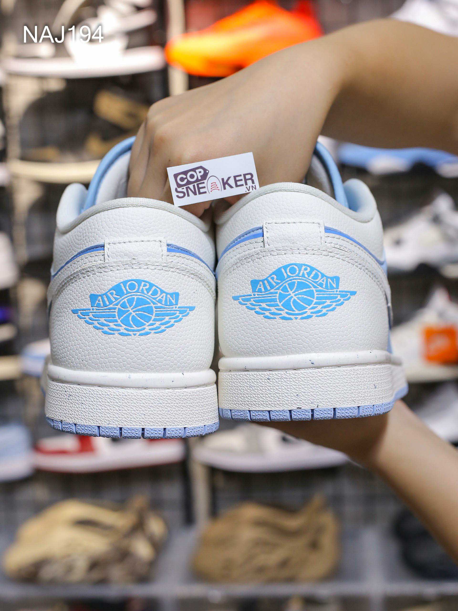 Giày Nike Air Jordan 1 Low ‘Ice Blue’ Like Auth 