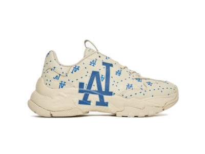 MLB BigBall Chunky Saffiano Diamond Monogram LA Dodgers Ivory