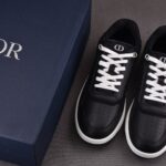 (BEST) Dior B27 Low Black CD Diamond Canvas