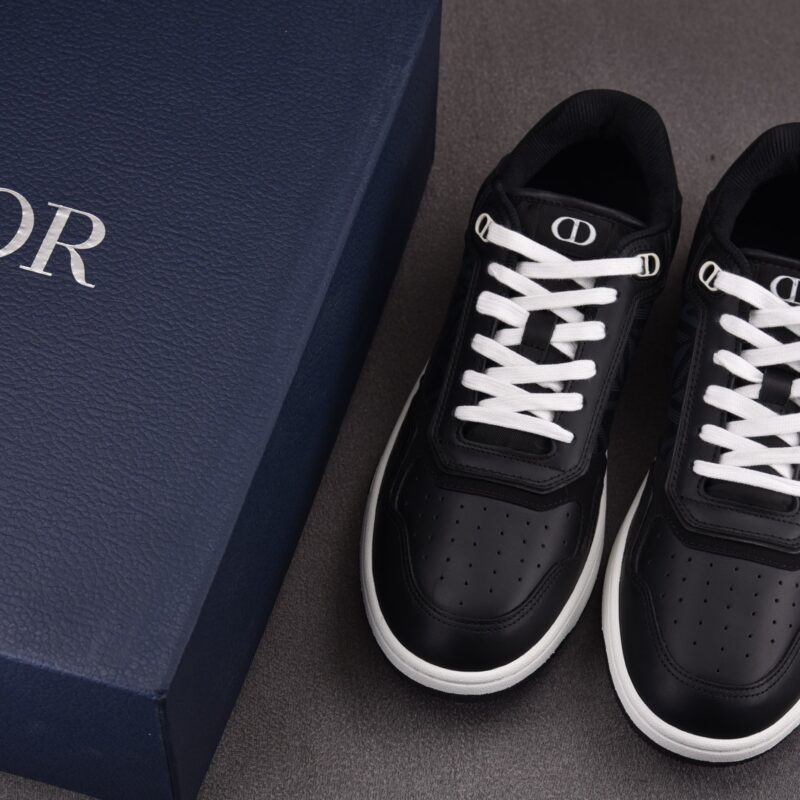 (BEST) Dior B27 Low Black CD Diamond Canvas