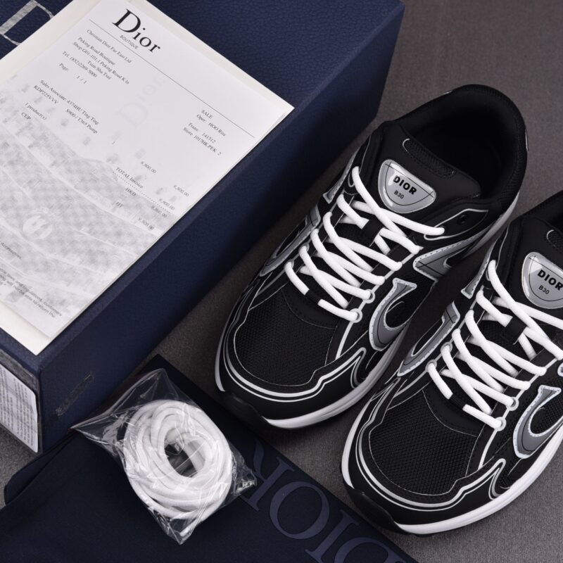 (BEST) Dior B30 Sneaker Black Mesh and Technical Fabric