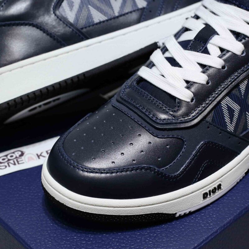 Dior B27 Low Navy Blue CD Diamond Canvas