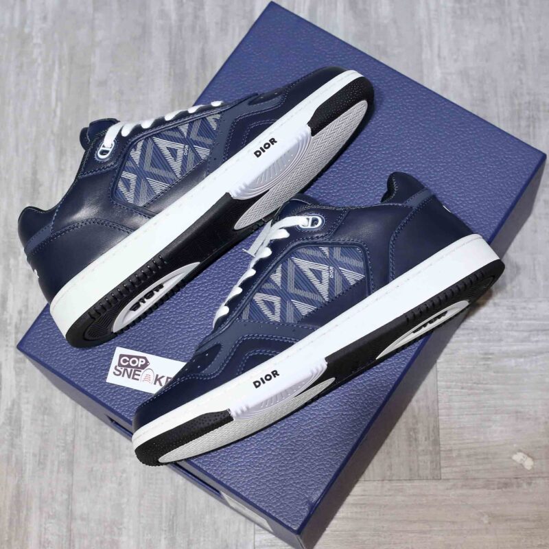 Dior B27 Low Navy Blue CD Diamond Canvas