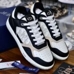 Giày Dior B27 Low Black White Beige họa tiết Oblique Galaxy Like Auth