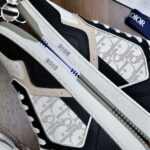Giày Dior B27 Low Black White Beige họa tiết Oblique Galaxy Like Auth