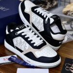 Giày Dior B27 Low Black White Beige họa tiết Oblique Galaxy Like Auth