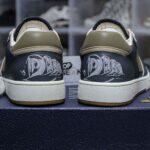 Giày Dior B27 Low Brown and Deep Gray họa tiết da Oblique Galaxy Like Auth
