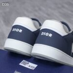 Giày Dior B27 Low Deep Blue and White họa tiết da Oblique Galaxy Like Auth
