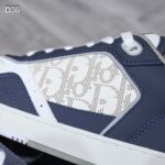 Giày Dior B27 Low Deep Blue and White họa tiết da Oblique Galaxy Like Auth