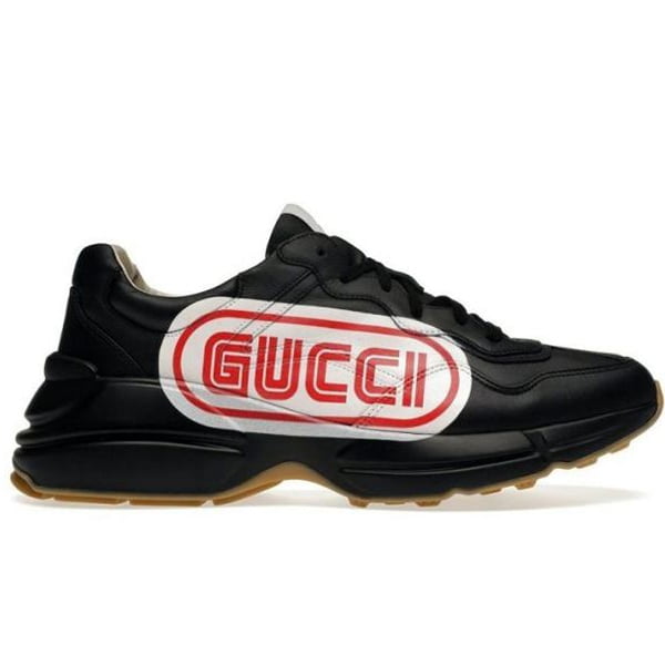 Gucci Rhyton Black in Sega Font