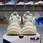 MLB BigBall Chunky Saffiano Diamond Monogram LA Dodgers Ivory