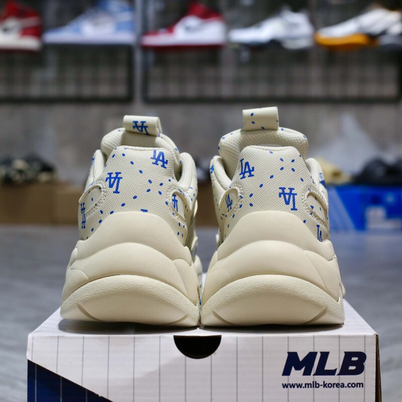 MLB BigBall Chunky Saffiano Diamond Monogram LA Dodgers Ivory