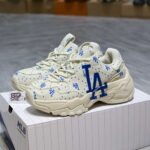 MLB BigBall Chunky Saffiano Diamond Monogram LA Dodgers Ivory