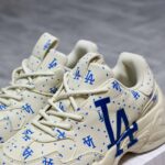 MLB BigBall Chunky Saffiano Diamond Monogram LA Dodgers Ivory