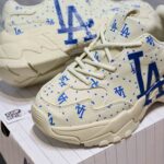 MLB BigBall Chunky Saffiano Diamond Monogram LA Dodgers Ivory