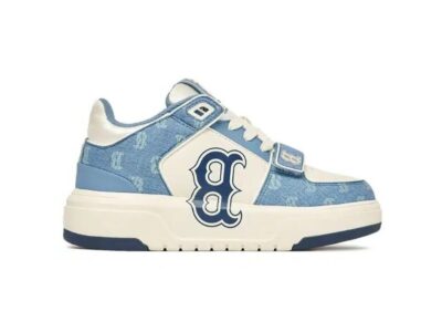 Giày MLB Chunky Liner Mid Denim Boston Red Sox ‘D.Blue’