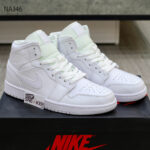 Giày Nike Air Jordan 1 Mid Triple White Like Auth