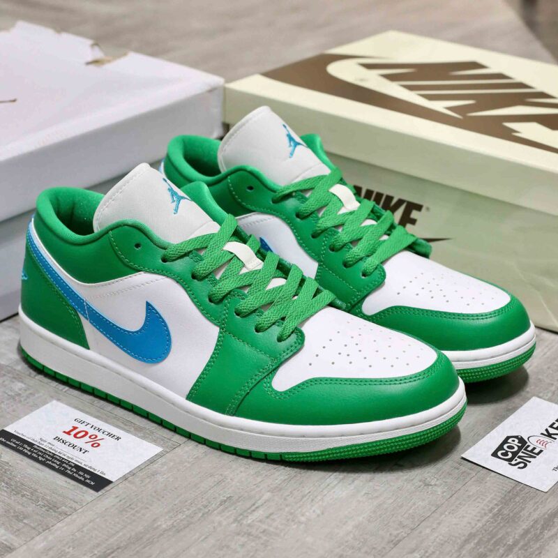 Giày Air Jordan 1 Low ‘Lucky Green Aquatone’ Best Quality