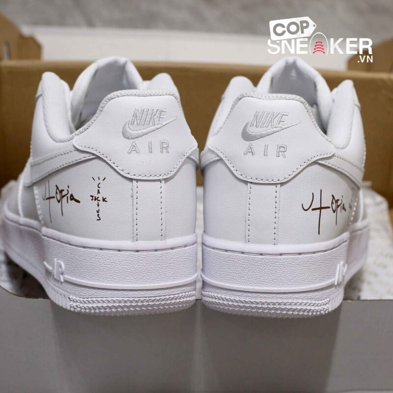 Giày Nike Air Force 1 Low ’07 White Travis Scott Cactus Jack (Utopia Edition) Best Quality