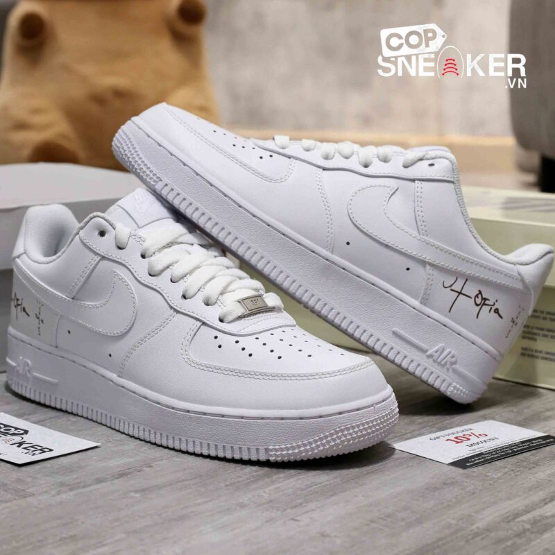 Giày Nike Air Force 1 Low ’07 White Travis Scott Cactus Jack (Utopia Edition) Best Quality