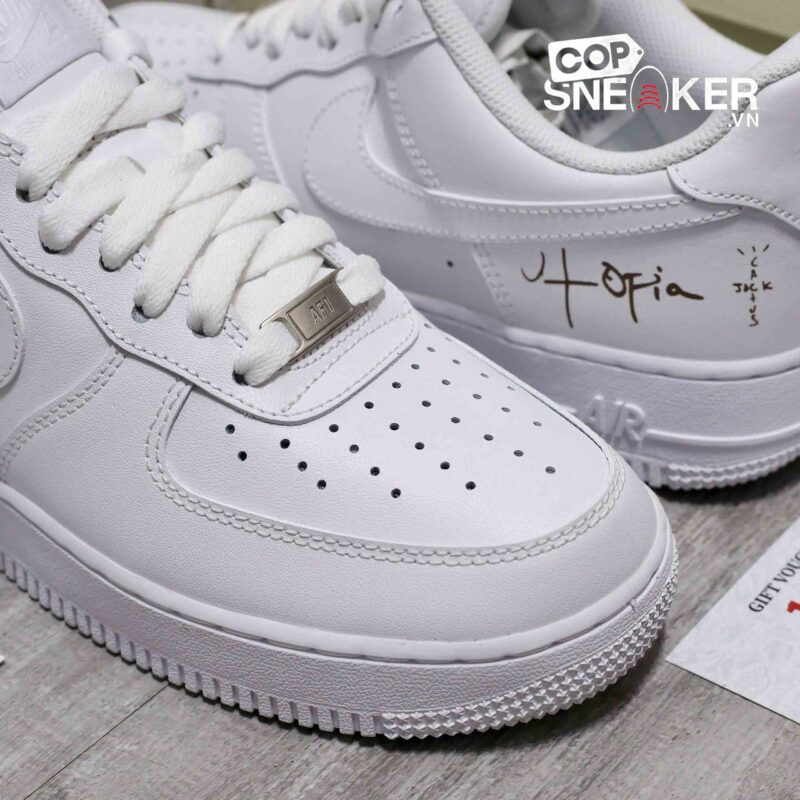 Giày Nike Air Force 1 Low ’07 White Travis Scott Cactus Jack (Utopia Edition) Best Quality