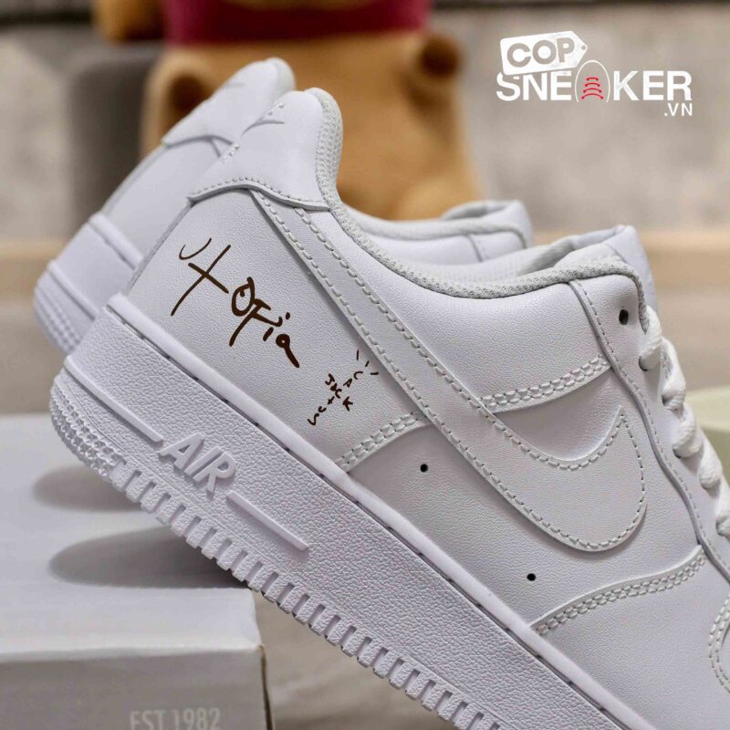 Giày Nike Air Force 1 Low ’07 White Travis Scott Cactus Jack (Utopia Edition) Best Quality