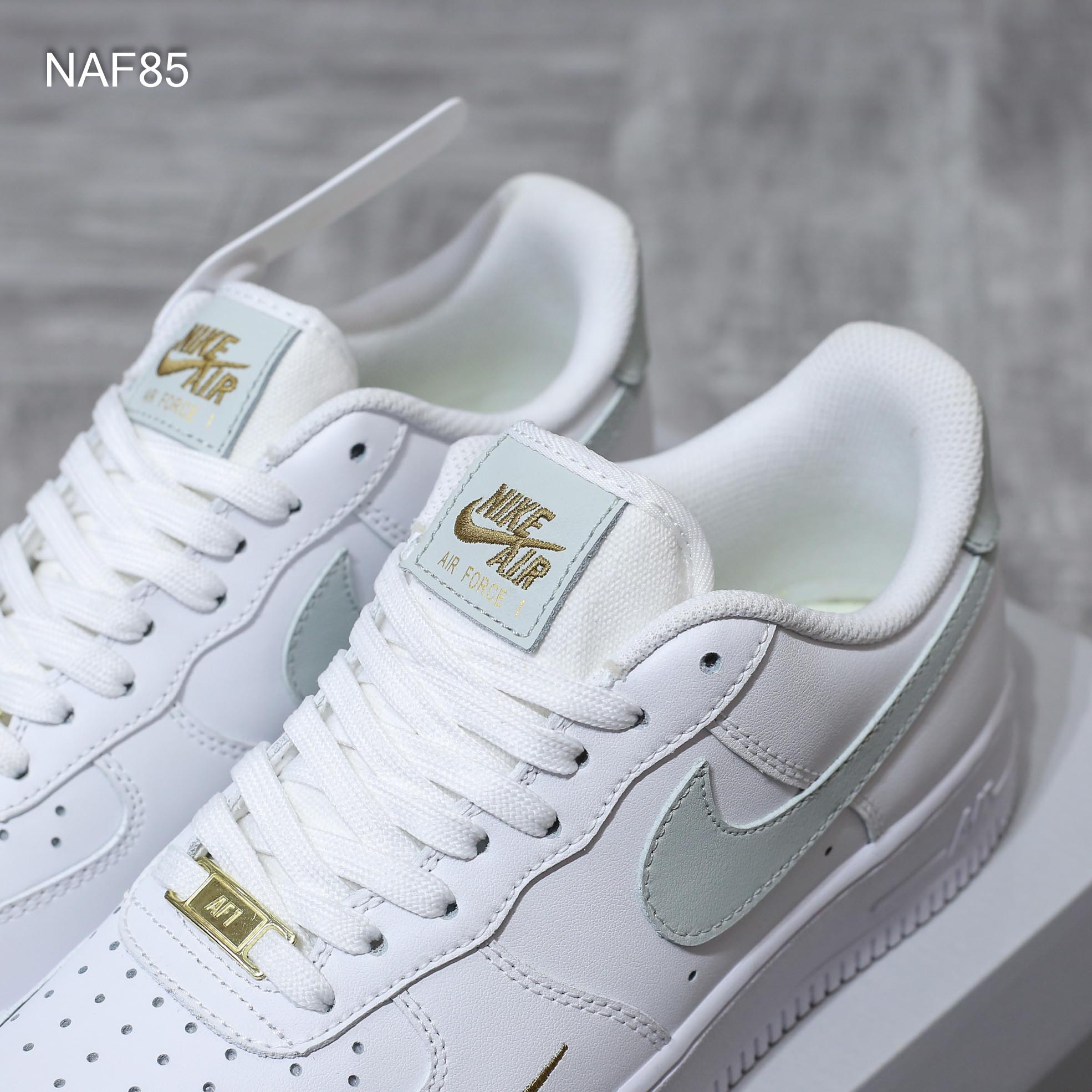 Giày Nike Air Force 1 Low White Grey Gold Like Auth