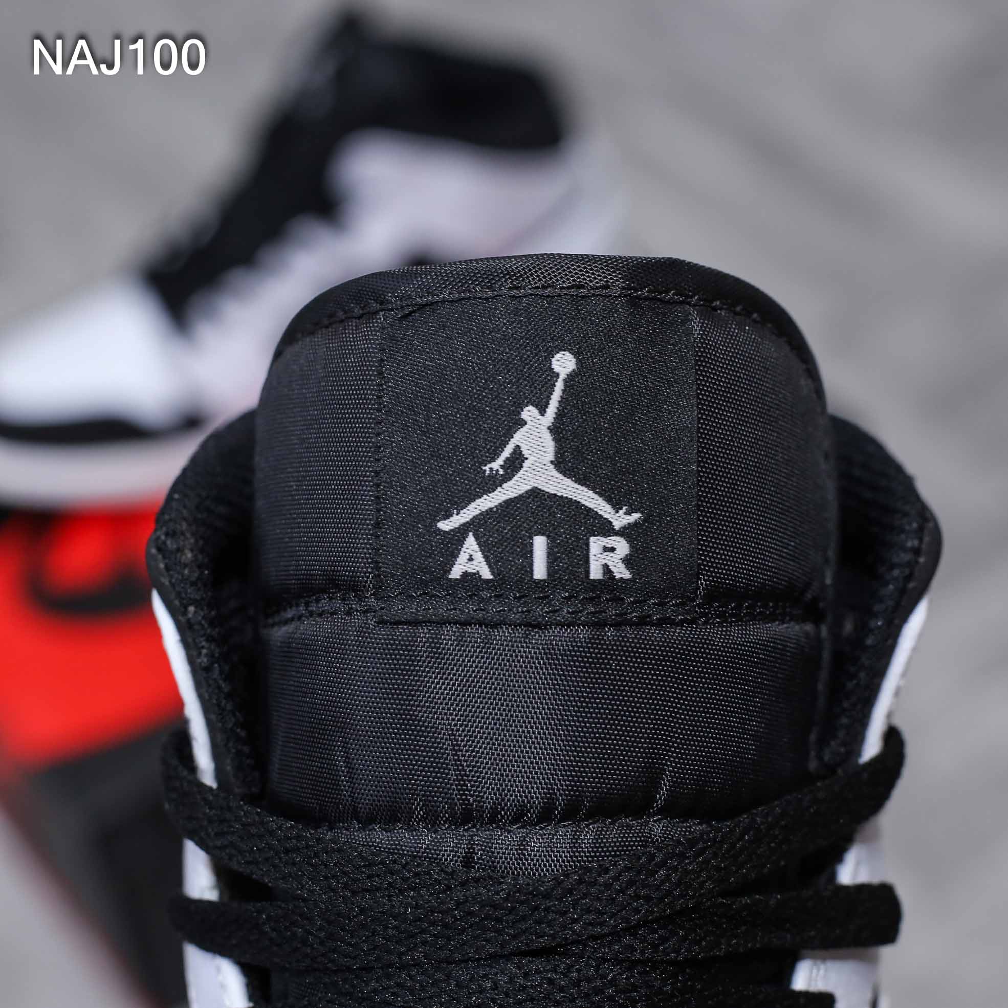 Giày Nike Air Jordan 1 Mid Tuxedo White Black