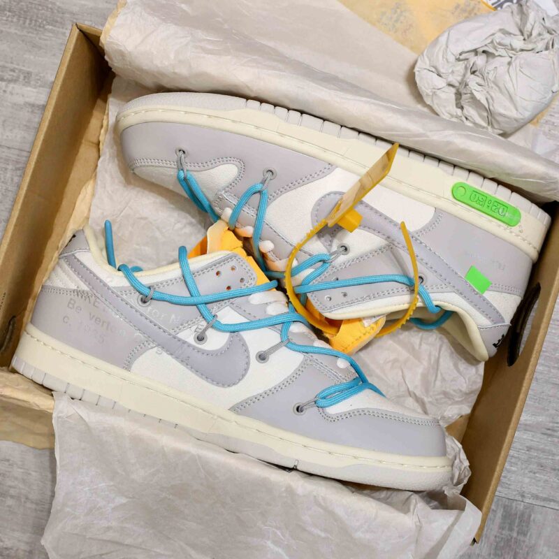 Giày Nike Off-White x Dunk Low ‘Lot 02 Of 50’ Like Auth