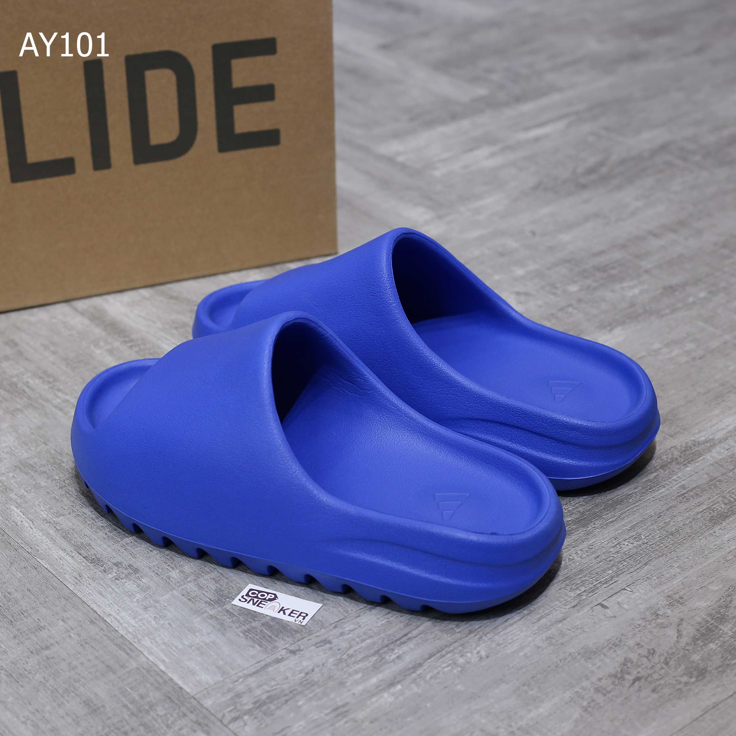 Dép Adidas Yeezy Slide Azure ( 2023 vân nhám ) Like Auth - Cop Sneaker