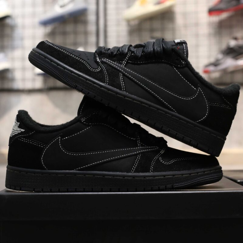 Giày Nike Air Jordan 1 Retro Low OG SP Travis Scott ‘Black Phantom’ Best Quality