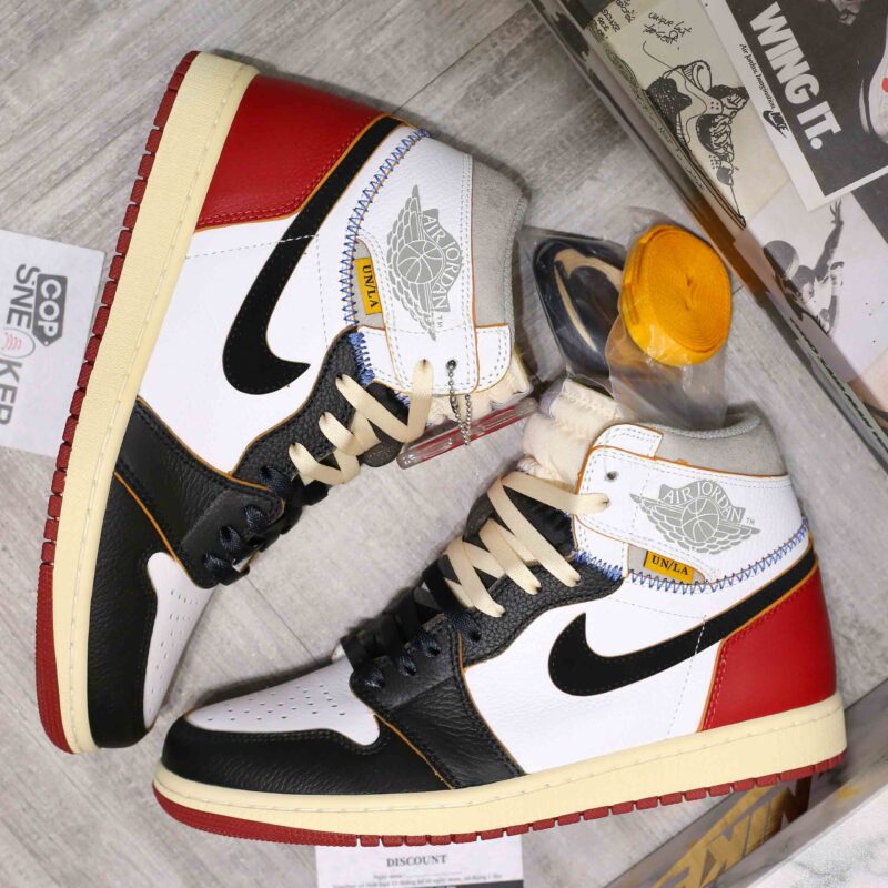 Giày Nike Air Jordan 1 Retro High Union Los Angeles Black Toe Like Auth