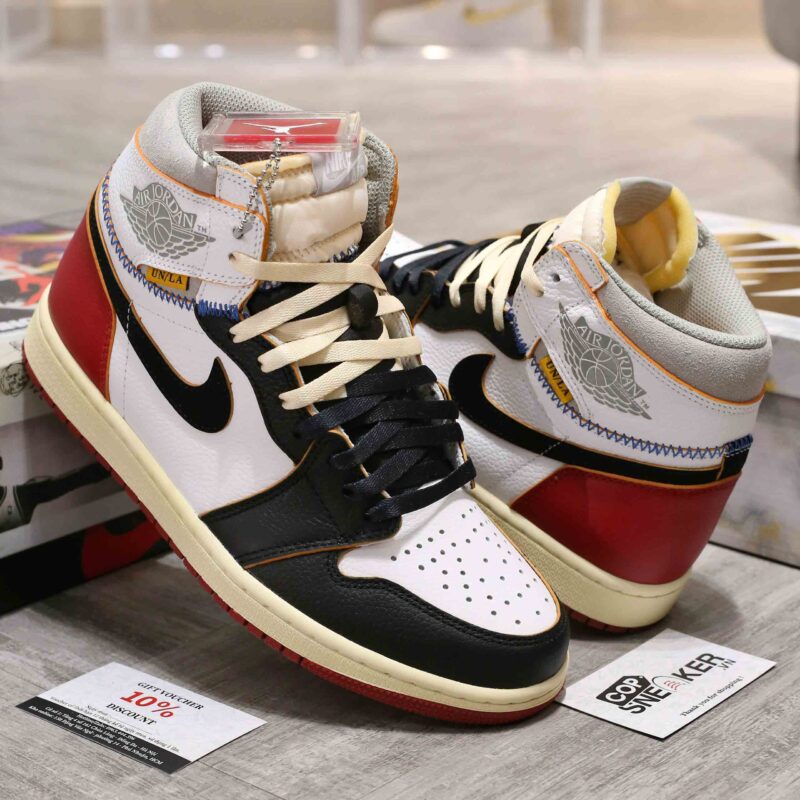 Giày Nike Air Jordan 1 Retro High Union Los Angeles Black Toe Like Auth