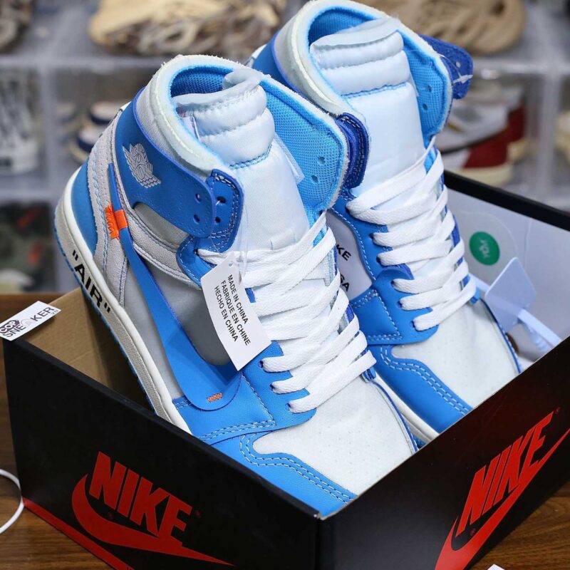 Giày Nike Air Jordan 1 Off White Blue Xanh Best Quality