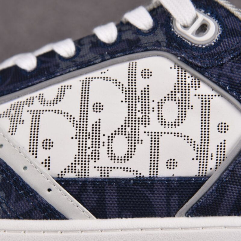 (BEST) Dior B27 Low Denim Blue White Dior Tears Oblique Galaxy Leather